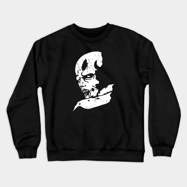 Zombie Head Crewneck Sweatshirt by CCDesign